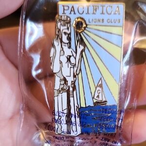 Pacifica Califirnia Lions Club 4C4 Enamel Souvenir Trading Pin